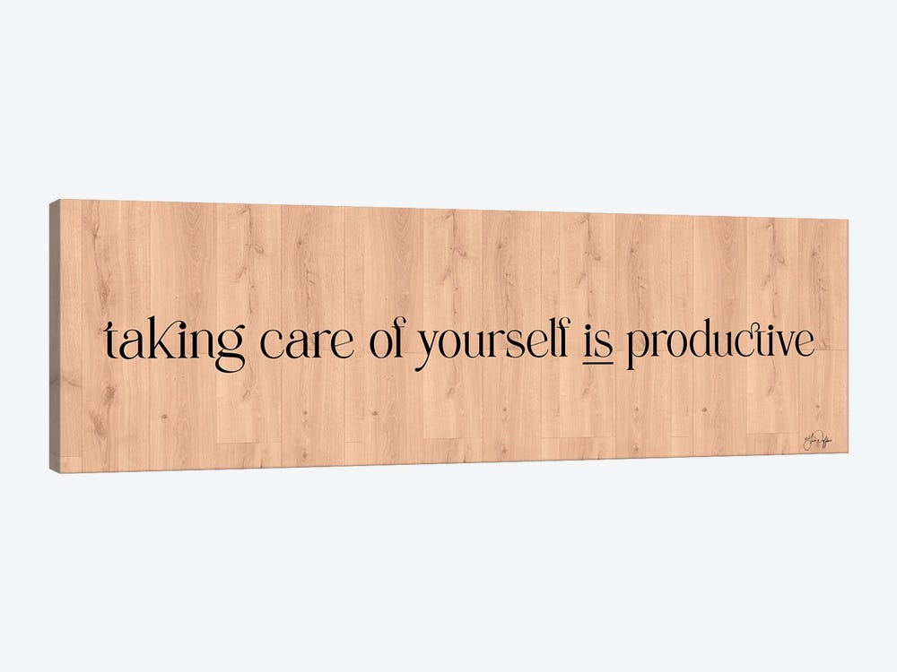 Taking Care Of Yourself Is Productive by Yass Naffas Designs 1-piece Canvas Artwork