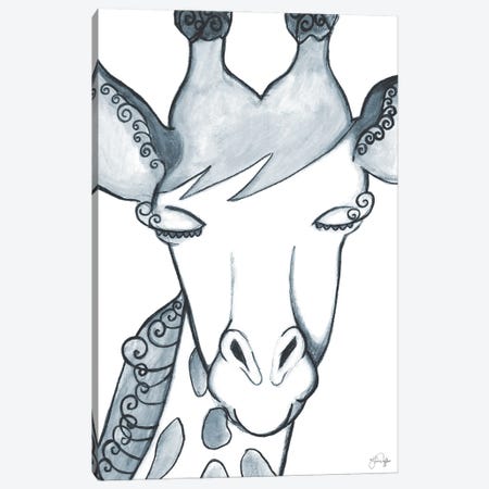 Whimsical Baby Giraffe Canvas Print #YND46} by Yass Naffas Designs Canvas Wall Art