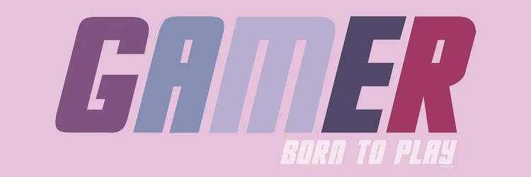 Gamer - Born To Play by Yass Naffas Designs wall art