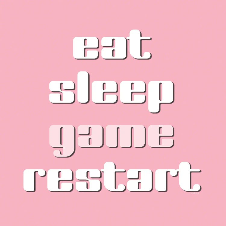 Gaming Schedule I by Yass Naffas Designs wall art