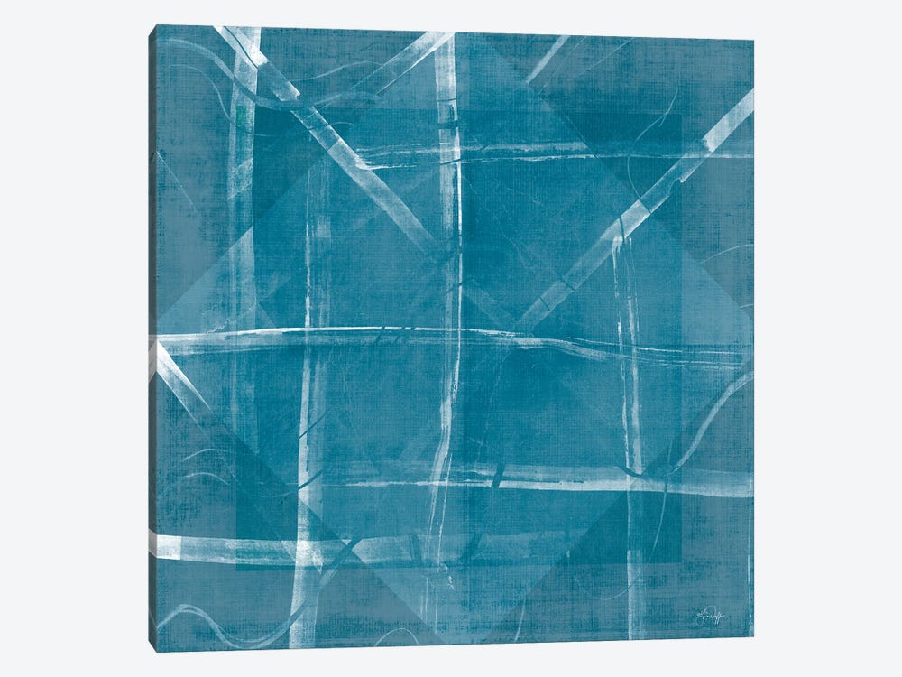 Blue Diamonds by Yass Naffas Designs 1-piece Canvas Artwork
