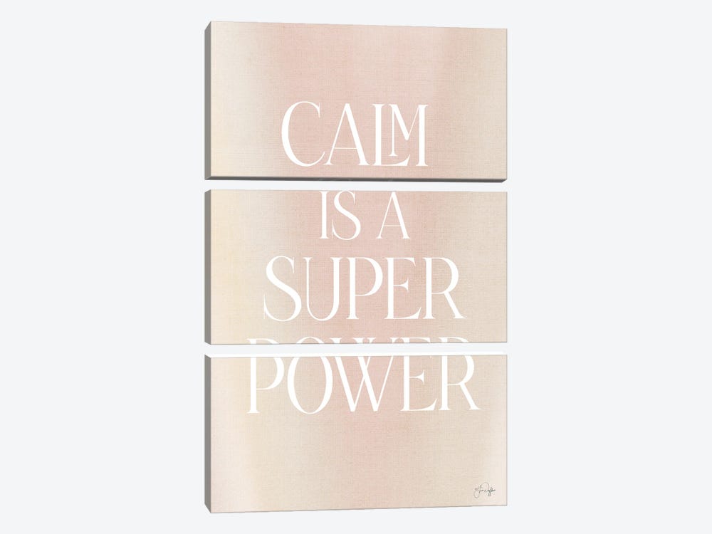 Calm Is A Super Power by Yass Naffas Designs 3-piece Canvas Wall Art