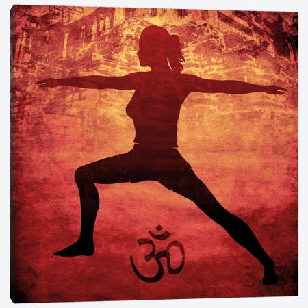 OM Warrior Stance Canvas Print #YOG12} by 5by5collective Canvas Art