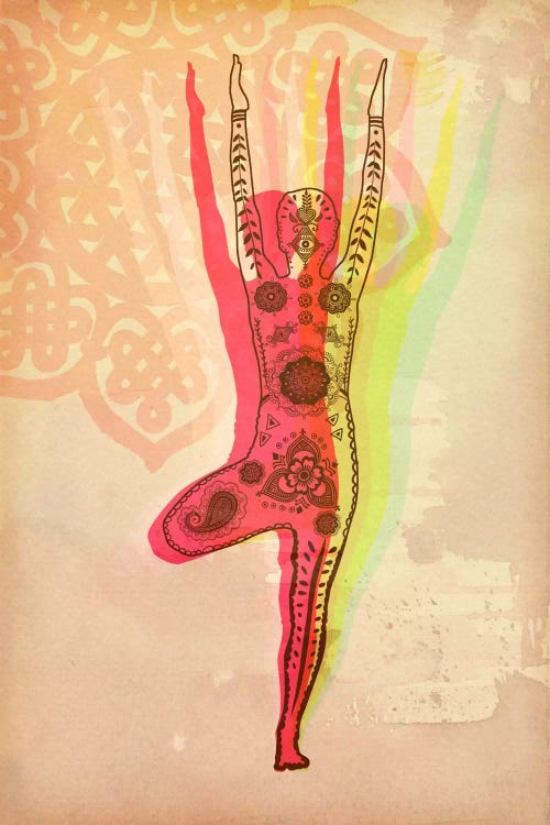 Yoga Tree Pose by 5by5collective wall art