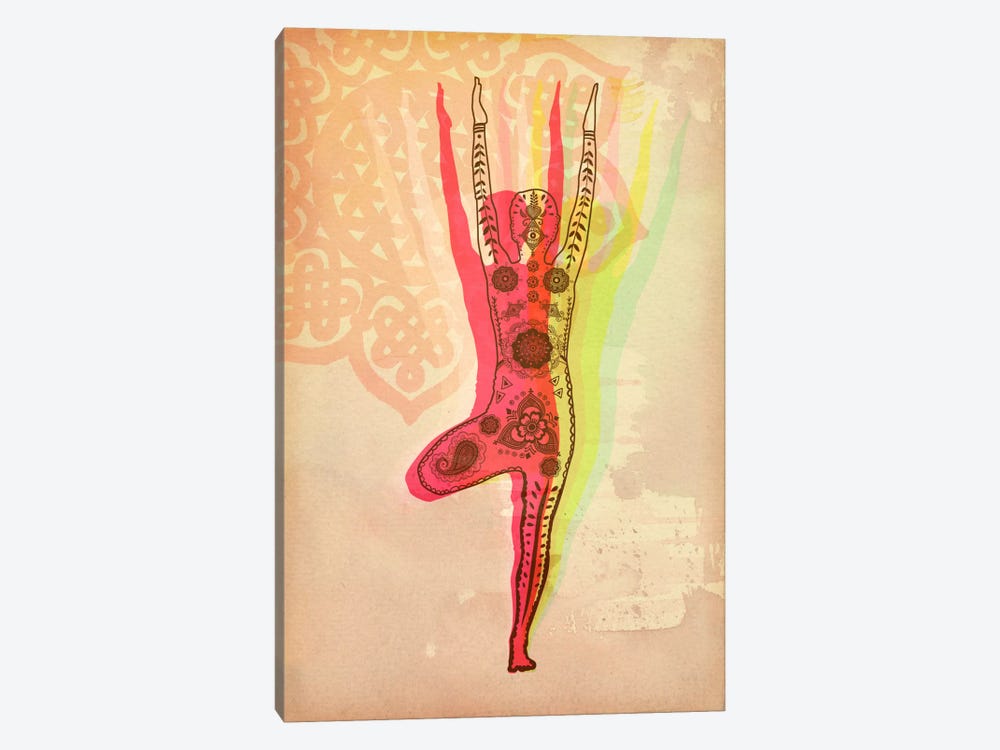 Yoga Tree Pose by 5by5collective 1-piece Canvas Art