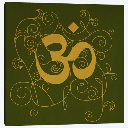 OM Meditation Canvas Print #YOG5} by 5by5collective Canvas Print