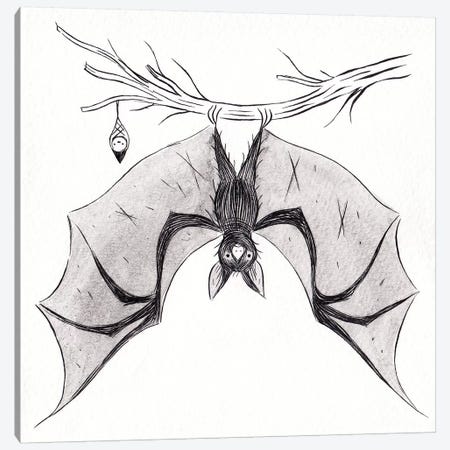 Bat Canvas Print #YOS5} by Yohan Sacre Canvas Wall Art