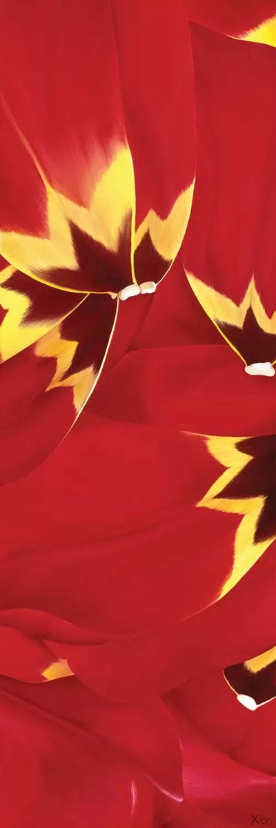 Red And Close To You by Yvonne Poelstra-Holzhaus multi panel art