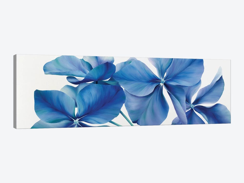 Shiny Bleu by Yvonne Poelstra-Holzhaus 1-piece Canvas Wall Art