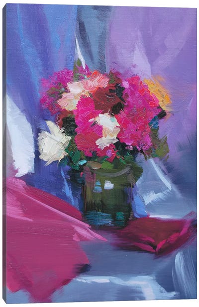 Roses' Mood Canvas Art Print - Bouquet Art