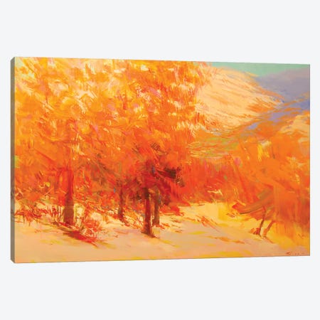 Firing Sunset Canvas Print #YPR199} by Yuri Pysar Canvas Art