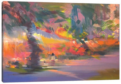 The Summer Day Canvas Art Print - Abstract Landscapes Art