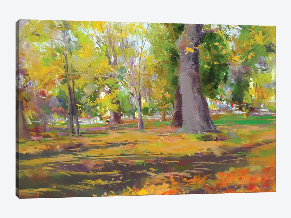 The Autumn Walk by Yuri Pysar 1-piece Canvas Art Print