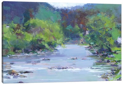 The White River Canvas Art Print - River, Creek & Stream Art