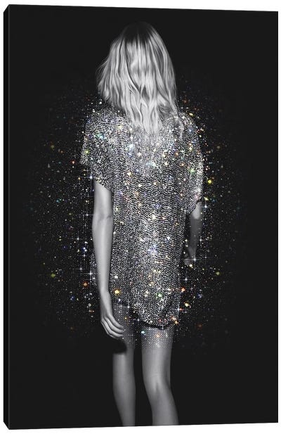 Magic Girl Canvas Art Print - The Glitterati