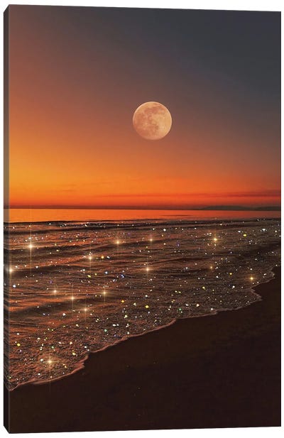 Believe In Your Dreams Canvas Art Print - Beach Sunrise & Sunset Art