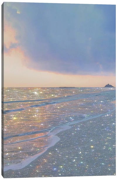 Magic Ocean Canvas Art Print - Lake & Ocean Sunrise & Sunset Art