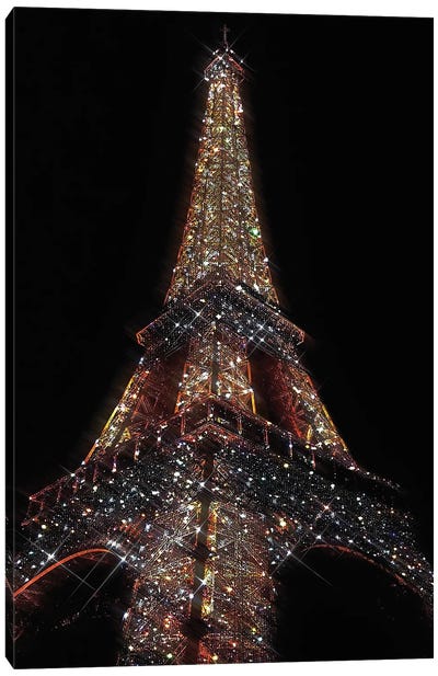 The Eiffel Tower Canvas Art Print - Glam Bedroom Art