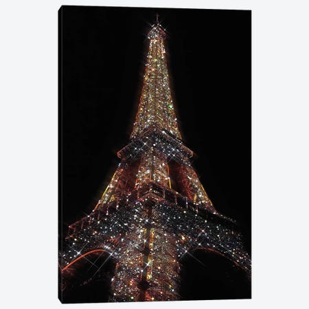 The Eiffel Tower Canvas Print #YPT45} by Yana Potter Canvas Artwork