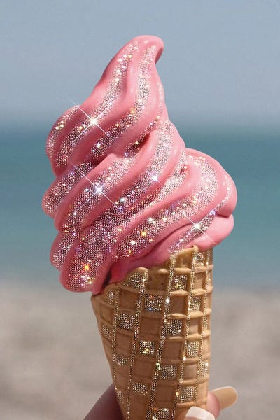Barbiecore: Shiny Pink Ice Cream by Yana Potter