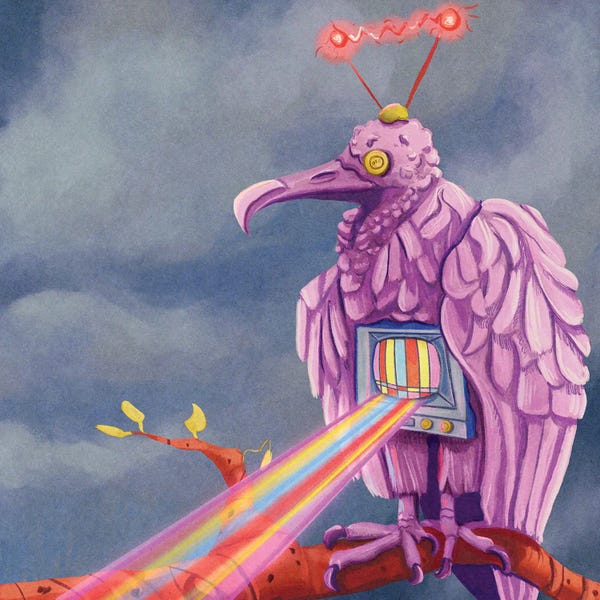 Mythical Creatures: Retro Glitch by Yellow Rabbit Cottage