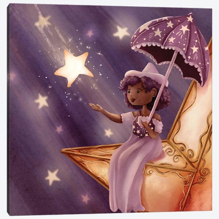 The Star Witch Canvas Print #YRC18} by Yellow Rabbit Cottage Canvas Artwork