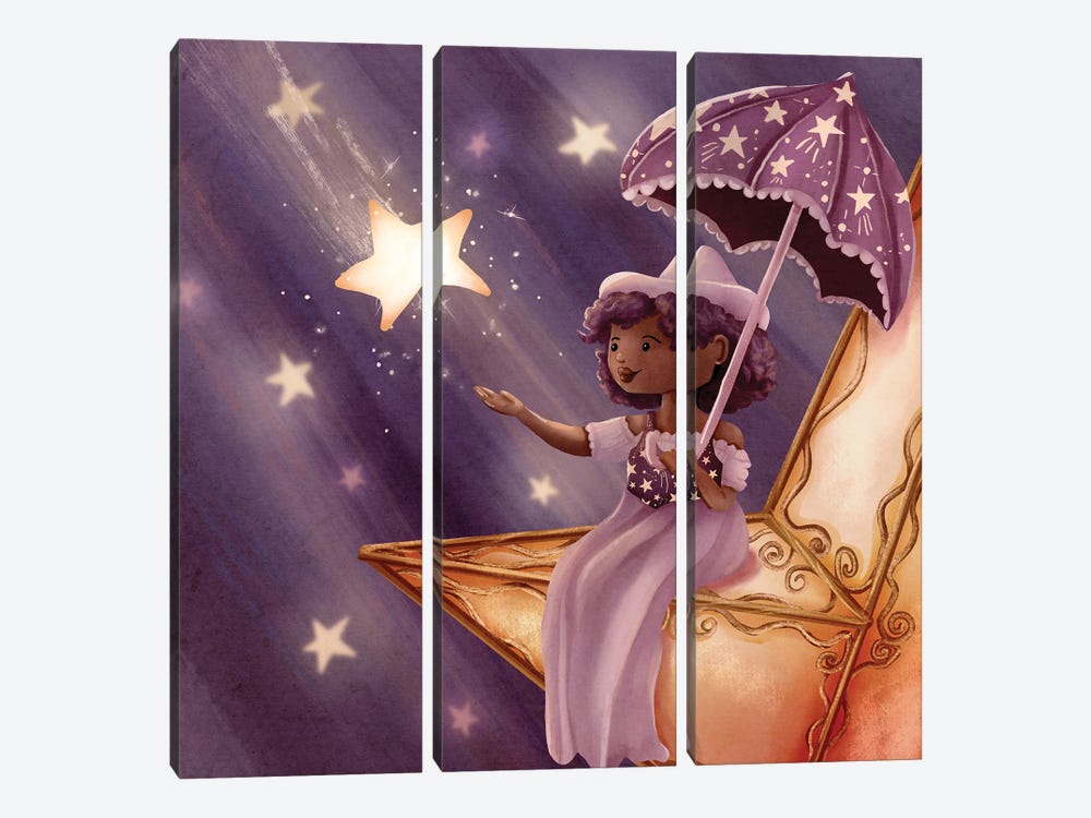 The Star Witch by Yellow Rabbit Cottage 3-piece Art Print
