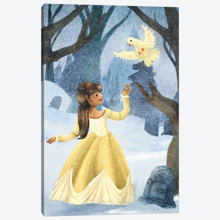 The Golden Dress Canvas Print #YRC21} by Yellow Rabbit Cottage Canvas Art Print