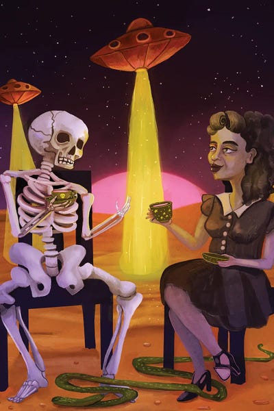 Snakes: Tea With Death And UFOs by Yellow Rabbit Cottage