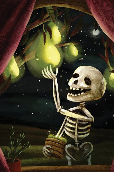 Pears: The Skeleton And The Pear Tree by Yellow Rabbit Cottage