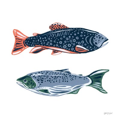 Catch of the Day VII by Yvette St.Amant canvas print