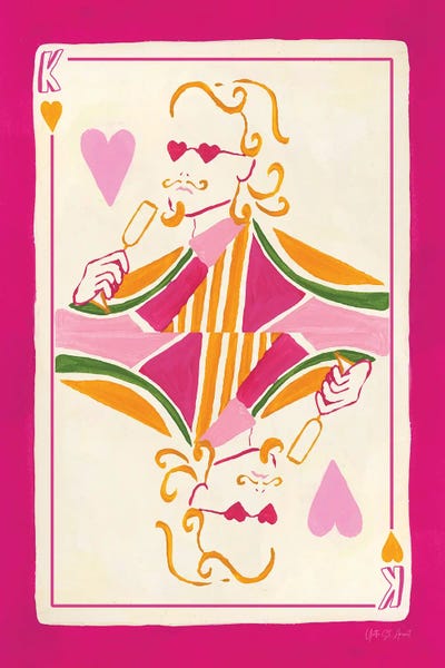 Large Modern Art - Canvas Prints: King of Hearts by Yvette St.Amant