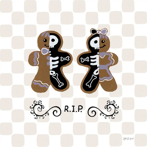 Skeletons: Spooky Gingerbread Manor III by Yvette St.Amant