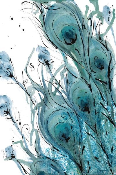 Peacocks: Plumes Of The Peacock II by Yvette St.Amant