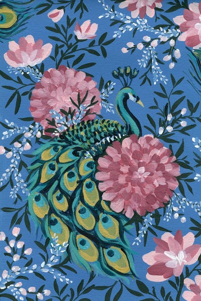 Peacocks: Maximalist Peacock by Yvette St.Amant
