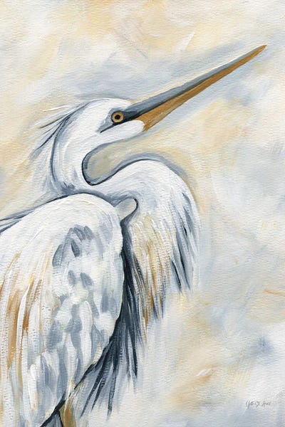 Egrets: White Egret by Yvette St.Amant