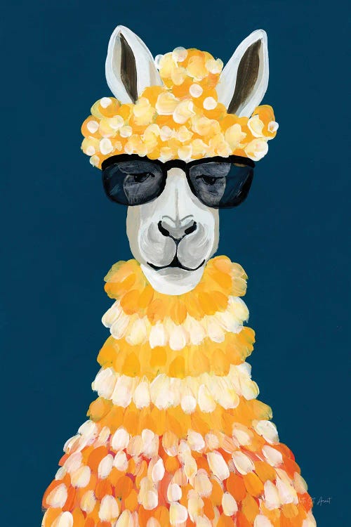 Fashionista Alpaca by Yvette St. Amant wall art