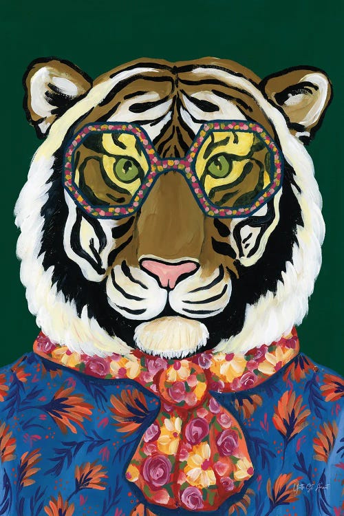 Miami Living Tiger Portrait by Yvette St. Amant wall art