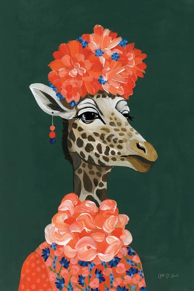 Bohemian Décor: Mrs Regal Giraffe Portrait by Yvette St.Amant
