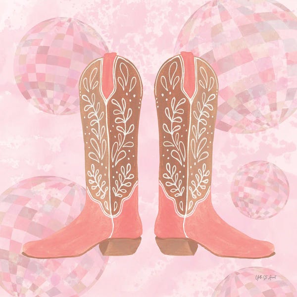 Disco Balls: Disco Cowgirl I by Yvette St.Amant