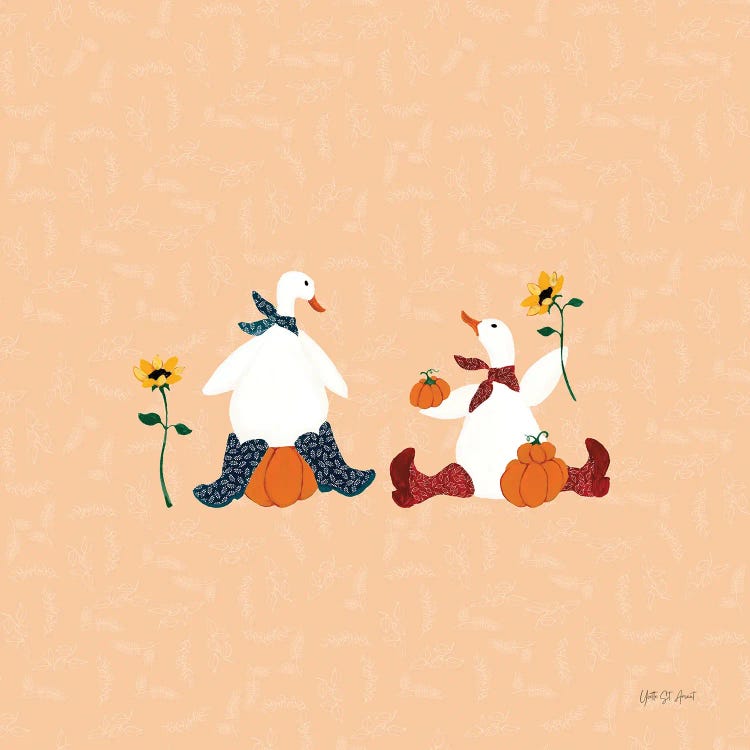 Ducks In The Pumpkin Patch III