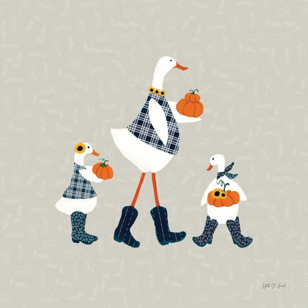 Ducks In The Pumpkin Patch X