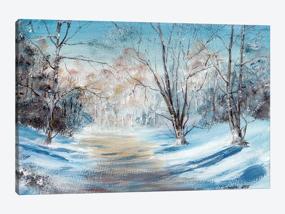Winter Day by Yulia Schuster 1-piece Canvas Art
