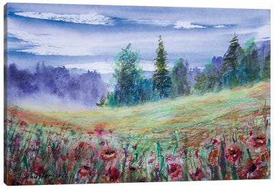 Poppy Field Canvas Art Print - Yulia Schuster