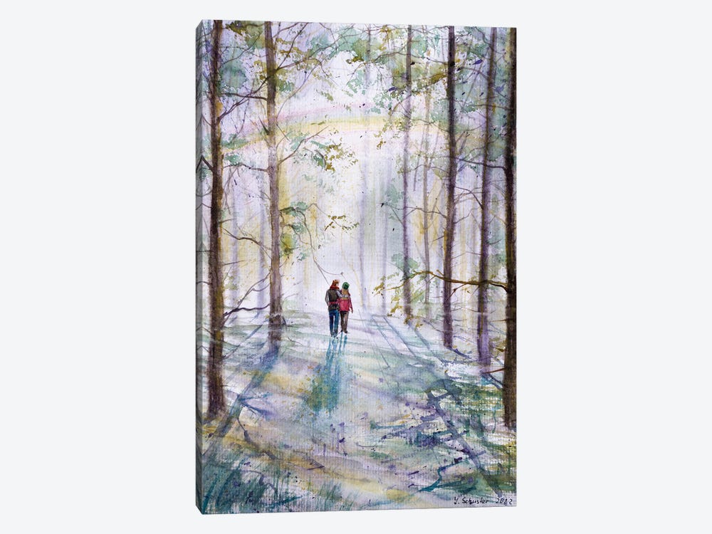 Walking Together by Yulia Schuster 1-piece Canvas Print