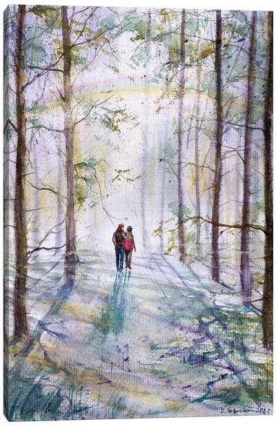 Walking Together Canvas Art Print - Yulia Schuster