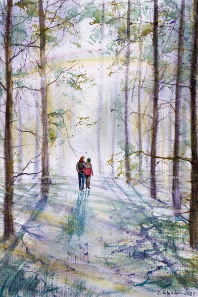 Lakehouse Décor: Walking Together by Yulia Schuster