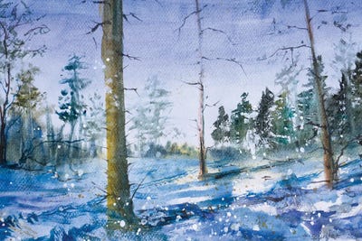 Winter Day II by Yulia Schuster canvas print