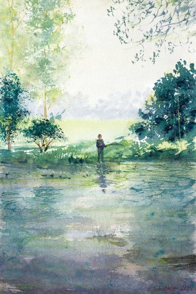 Fishing II by Yulia Schuster canvas print