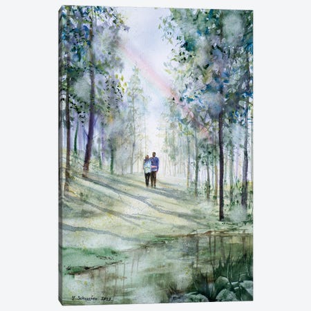 Walking Together III Canvas Print #YSC32} by Yulia Schuster Art Print